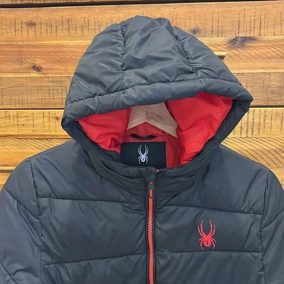SPYDER Boy's Nexus Logo Hooded Puffer Jacket